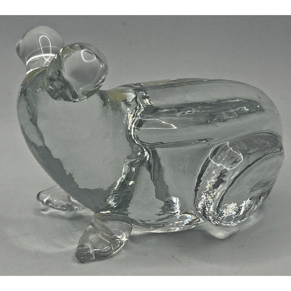 Vintage Glass Frog Paper Weight U258/34